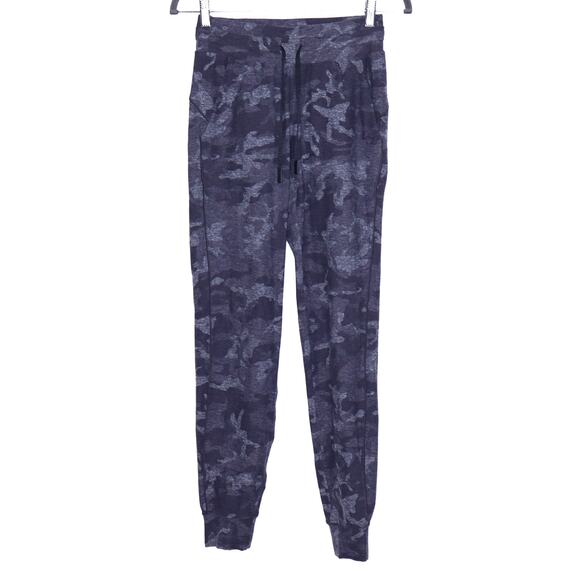LULULEMON Ready To Rulu Pant Incognito Camo HTR Black Stretch Jogger Women's 2 - Picture 1 of 8